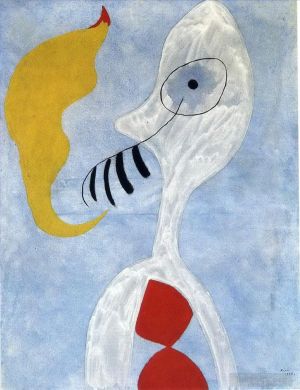 zeitgenössische kunst von Joan Miro - Raucherkopf