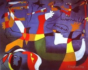 zeitgenössische kunst von Joan Miro - Schluck Liebe