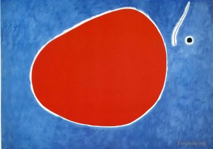 Joan Miro Andere Malerei - Der Flug der Libelle vor der Sonne