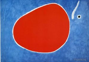 zeitgenössische kunst von Joan Miro - Der Flug der Libelle vor der Sonne
