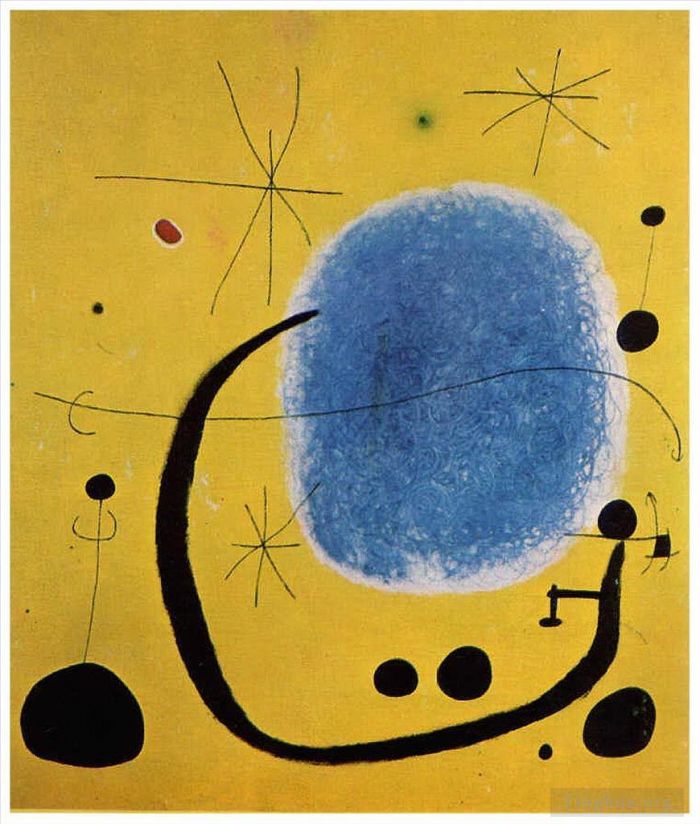 Joan Miro Andere Malerei - Das Gold des Azurblaus