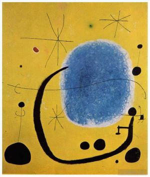 zeitgenössische kunst von Joan Miro - Das Gold des Azurblaus