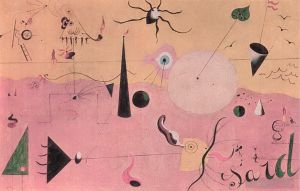 zeitgenössische kunst von Joan Miro - Der Jäger
