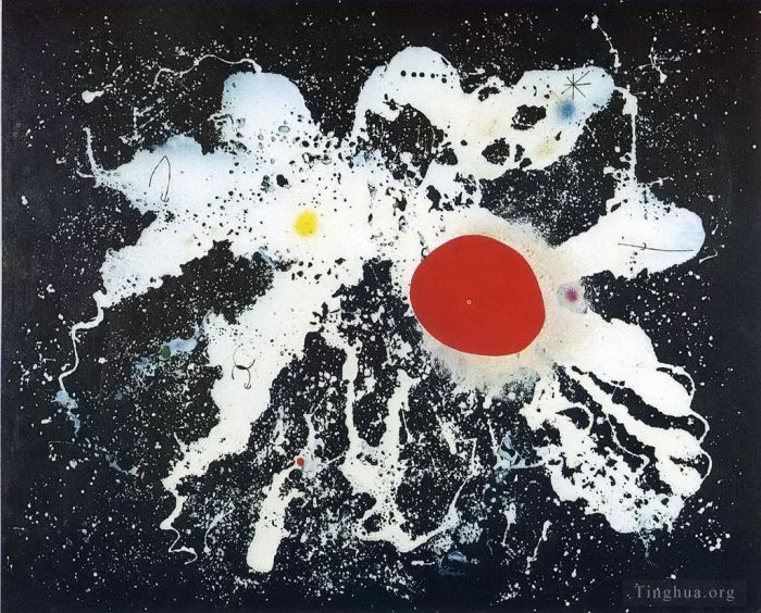 Joan Miro Andere Malerei - Die Rote Scheibe