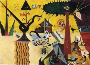 zeitgenössische kunst von Joan Miro - Das bestellte Feld