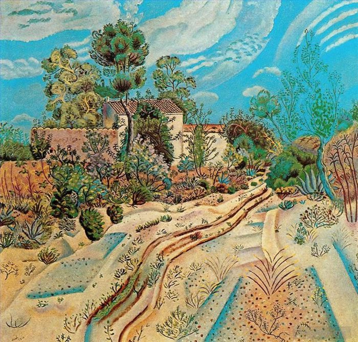 Joan Miro Andere Malerei - Die Waggonspuren