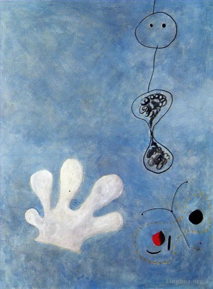 Joan Miro Andere Malerei - Der weiße Handschuh