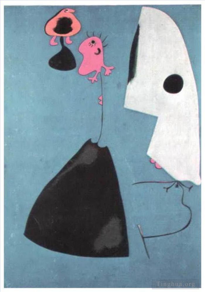 Joan Miro Andere Malerei - Drei Geschenke