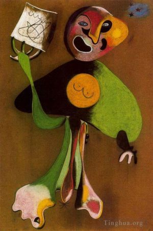 zeitgenössische kunst von Joan Miro - Opernsängerin