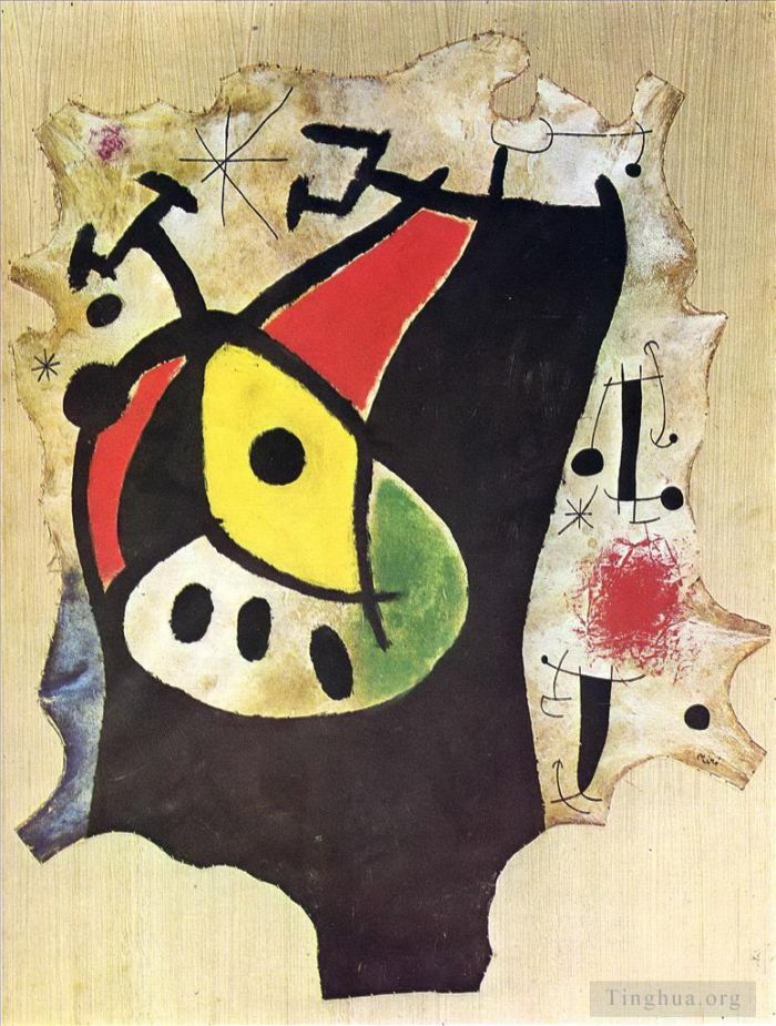Joan Miro Andere Malerei - Frau in der Nacht