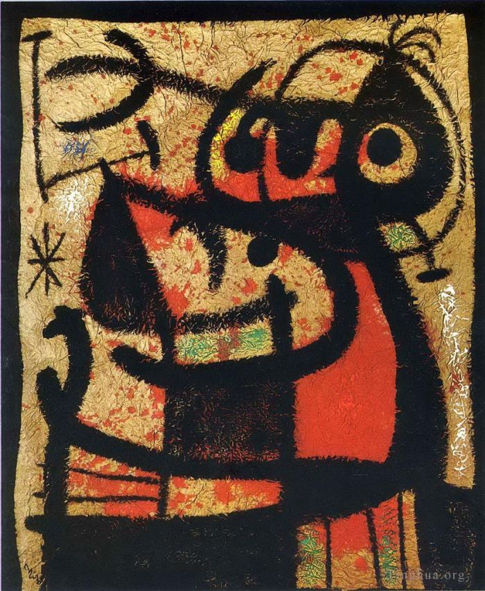 Joan Miro Andere Malerei - Frauen und Vögel