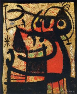 zeitgenössische kunst von Joan Miro - Frauen und Vögel