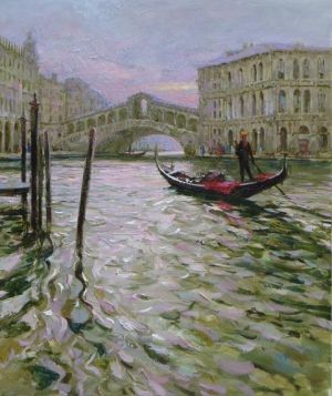 Zeitgenössische Ölmalerei - Venedig