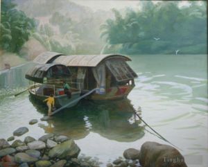 zeitgenössische kunst von Li Jiahui - Jiulong-Fluss am Morgen