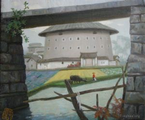 zeitgenössische kunst von Li Jiahui - Lehmbau 2005