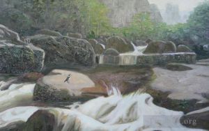 zeitgenössische kunst von Li Jiahui - Jinbian creek in zhangjiajie