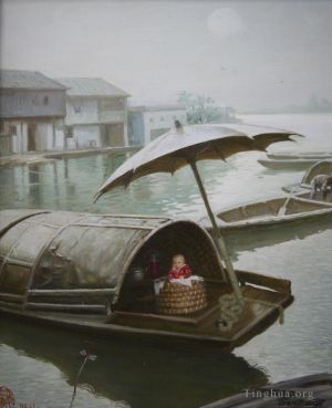 zeitgenössische kunst von Li Jiahui - Household living on the water