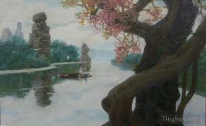 zeitgenössische kunst von Li Jiahui - Landschaft des Jin-Sees