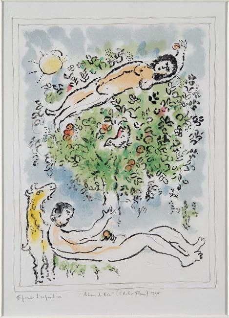Marc Chagall Andere Malerei - Ein blühender Baum