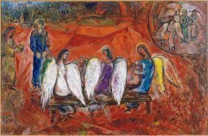 Zeitgenössische Malerei - Abraham und drei Engel