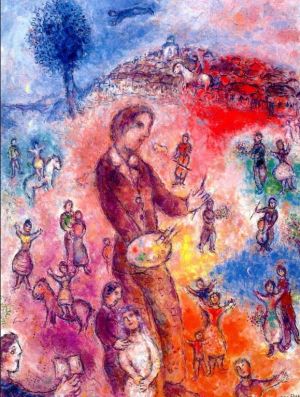 zeitgenössische kunst von Marc Chagall - Künstler auf einem Festival