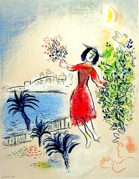Marc Chagall Andere Malerei - Bucht von Nizza