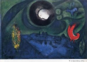 zeitgenössische kunst von Marc Chagall - Bercy-Damm