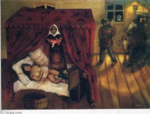 zeitgenössische kunst von Marc Chagall - Geburt