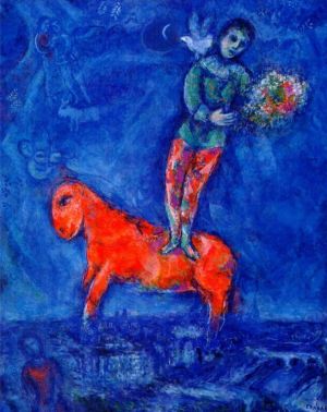 zeitgenössische kunst von Marc Chagall - Kind mit einer Taube