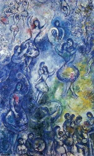 zeitgenössische kunst von Marc Chagall - Tanzen