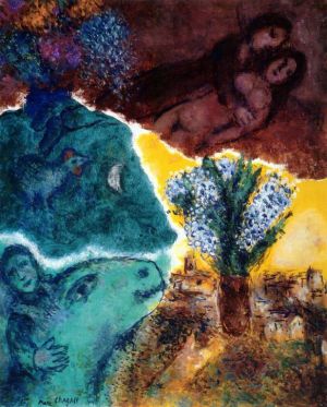 zeitgenössische kunst von Marc Chagall - Dämmerung