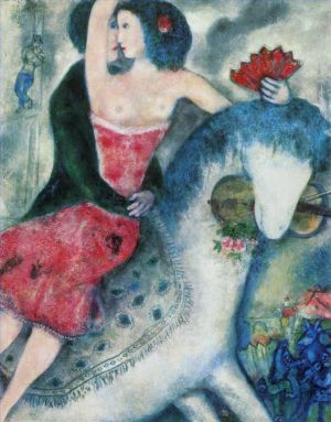 zeitgenössische kunst von Marc Chagall - Equestrienne 2
