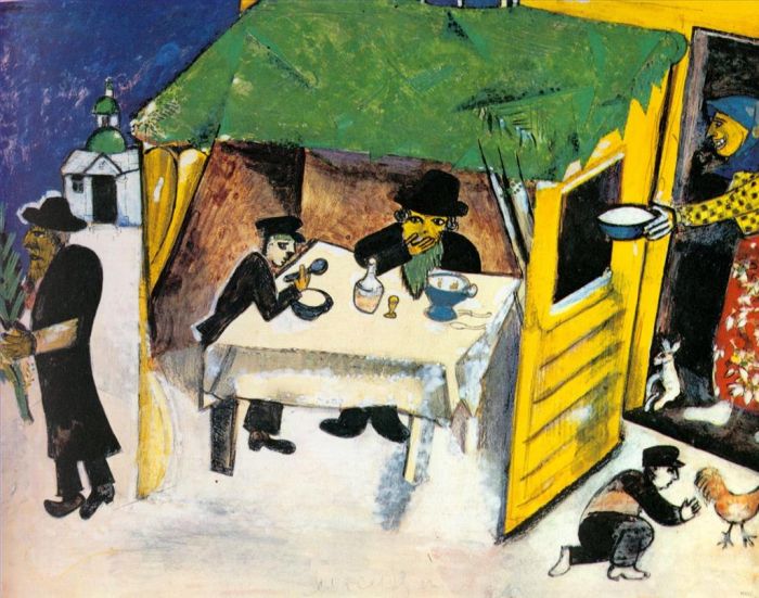 Marc Chagall Andere Malerei - Festtag 191Gouache auf Papier