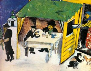 zeitgenössische kunst von Marc Chagall - Festtag 191Gouache auf Papier