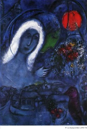 zeitgenössische kunst von Marc Chagall - Feld des Mars