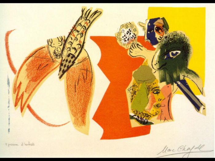 Marc Chagall Andere Malerei - Fliegender Fisch