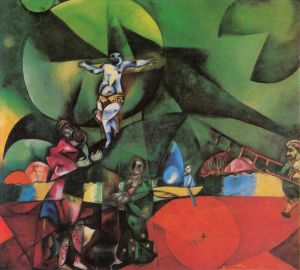 zeitgenössische kunst von Marc Chagall - Golgatha