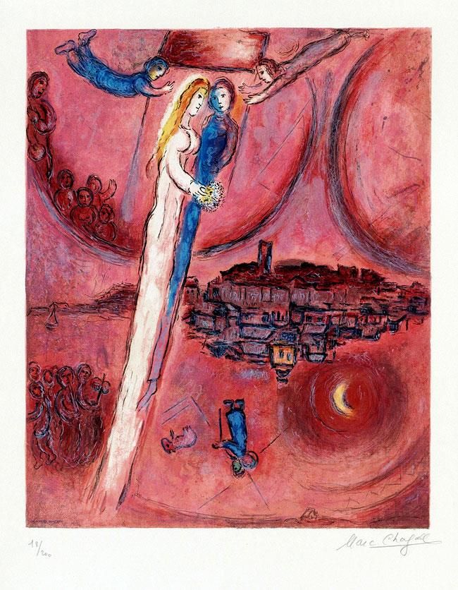Marc Chagall Andere Malerei - Le Cantique des Cantiques Farblithographie