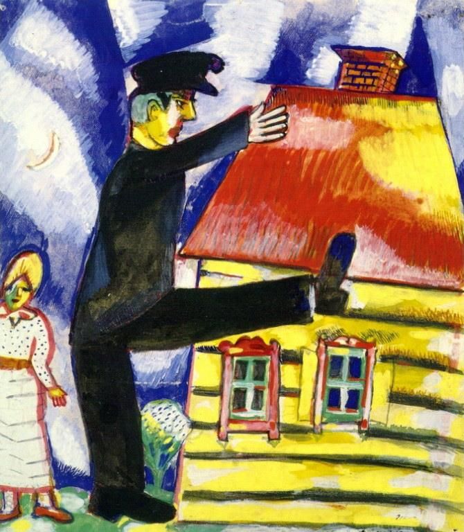 Marc Chagall Andere Malerei - Marschieren