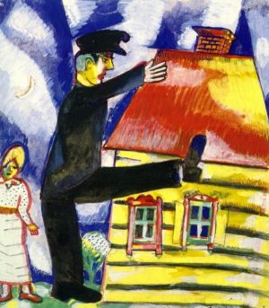 zeitgenössische kunst von Marc Chagall - Marschieren