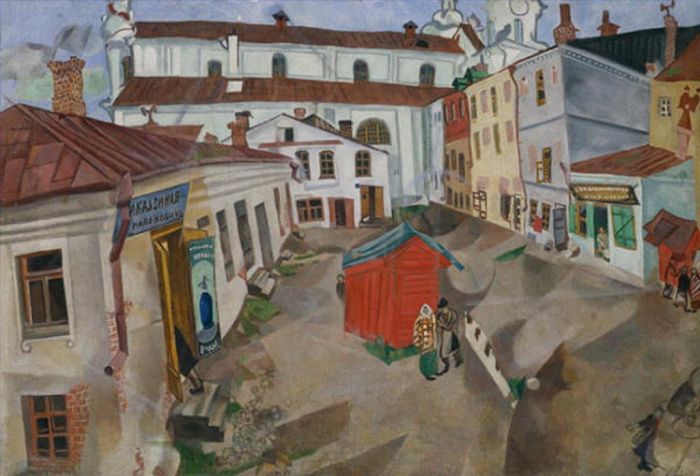 Marc Chagall Andere Malerei - Marktplatz in Witebsk