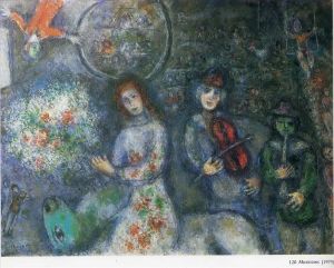zeitgenössische kunst von Marc Chagall - Musiker
