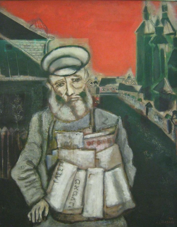 Marc Chagall Andere Malerei - Zeitungsverkäufer
