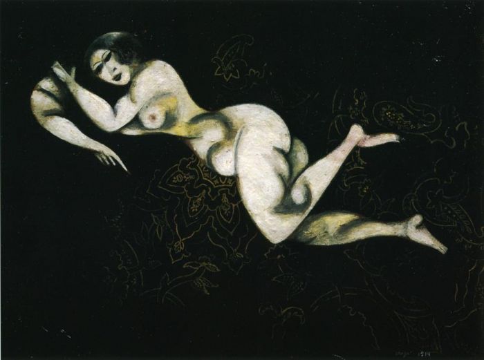 Marc Chagall Andere Malerei - Nackter liegender Akt