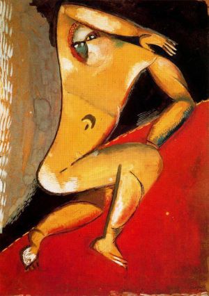 zeitgenössische kunst von Marc Chagall - Nackt