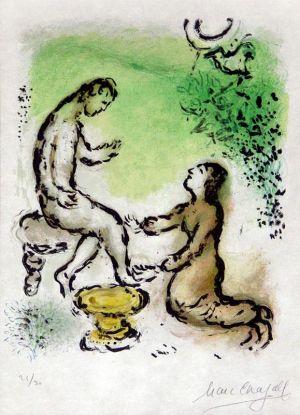 zeitgenössische kunst von Marc Chagall - Odyssee II Odysseus und Euryklea