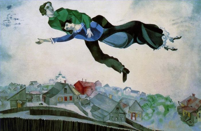 Marc Chagall Andere Malerei - Über der Stadt