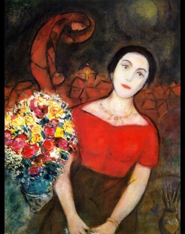 Marc Chagall Andere Malerei - Porträt von Vava 2
