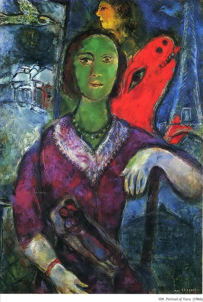 Marc Chagall Andere Malerei - Porträt von Vava