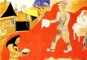 zeitgenössische kunst von Marc Chagall - Purim